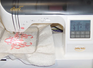 embroidering with an embroidery machine